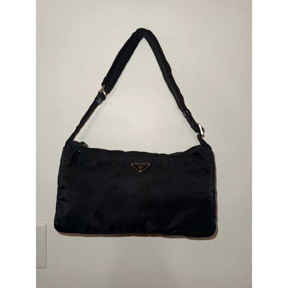 Prada Nylon Vela Messenger Bag Black Original COA Crossbody